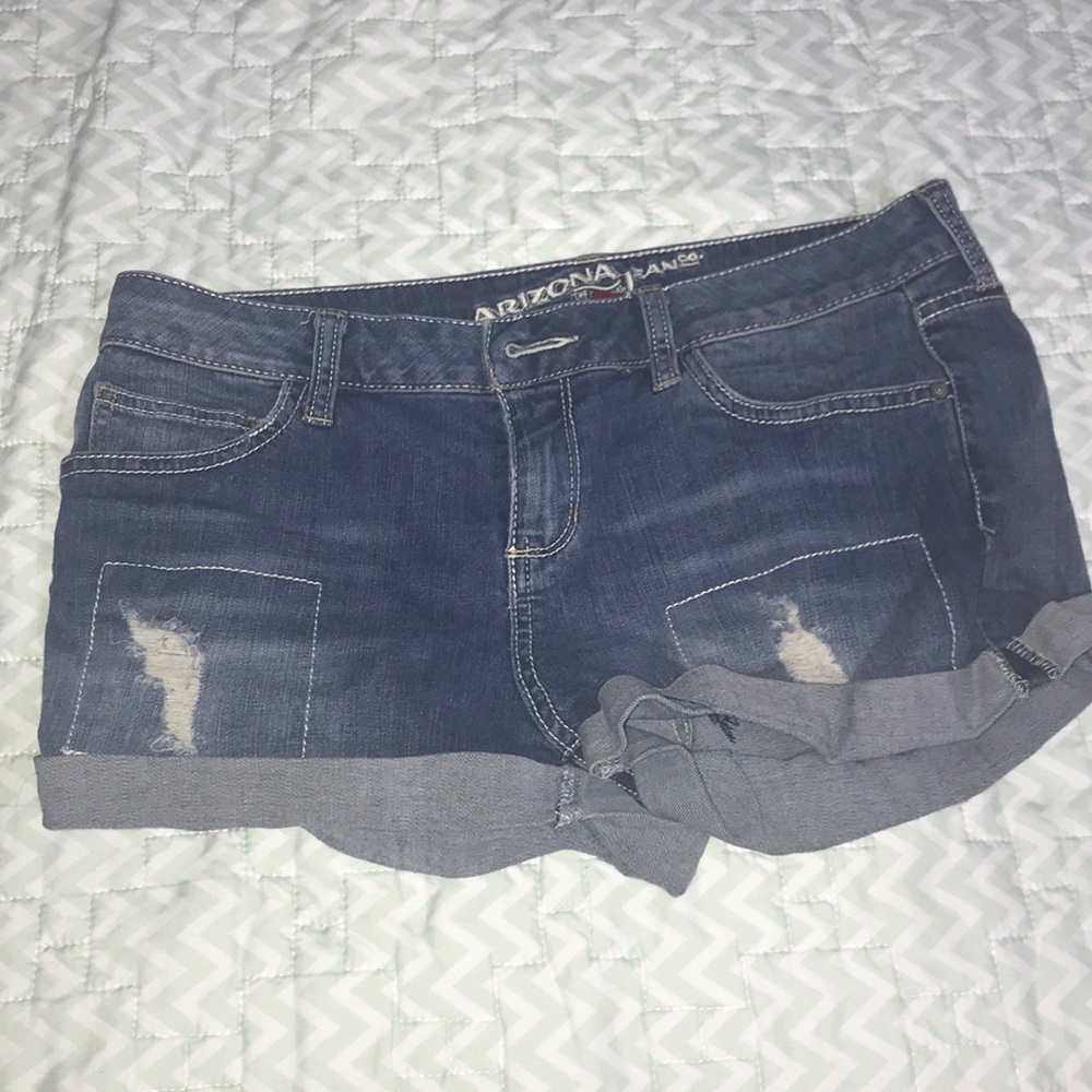Women Arizona ripped denim shorts
